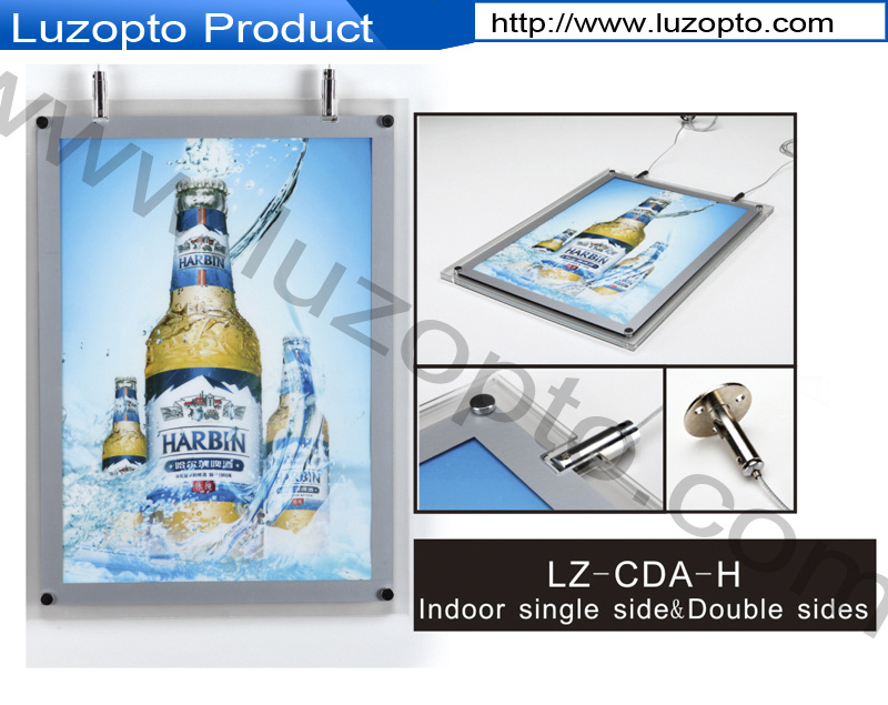 Double Sided LED Illuminated Advertising Crystal Light Box