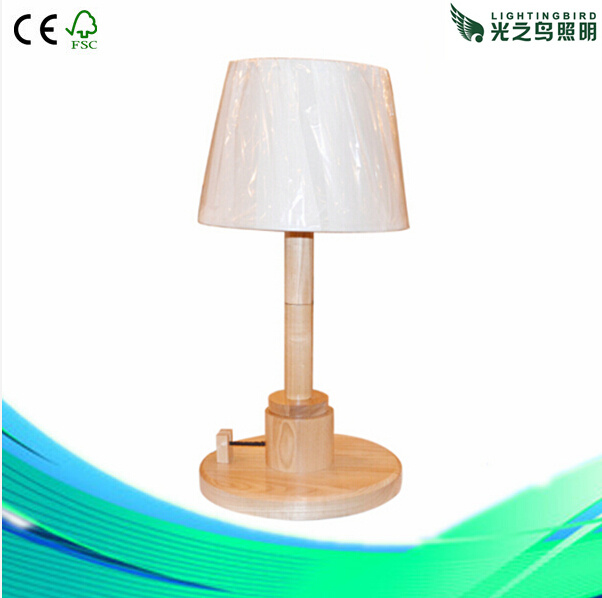 Lightingbird Reading Light Wood Table Lamp for Hotel (LBMT-LD)