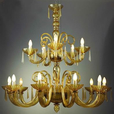 Glass Chandelier (BR1002B)