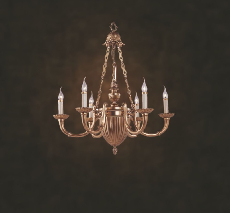 Modern European Copper Chandelier