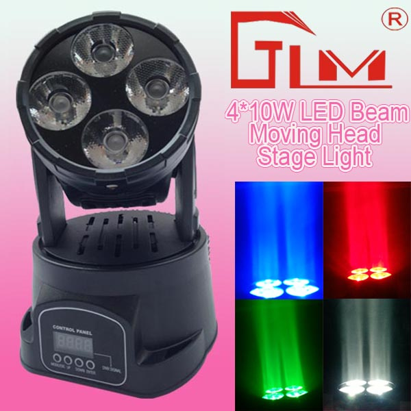 4PCS*10W Osram RGBW (4in1) LED Beam Stage Light