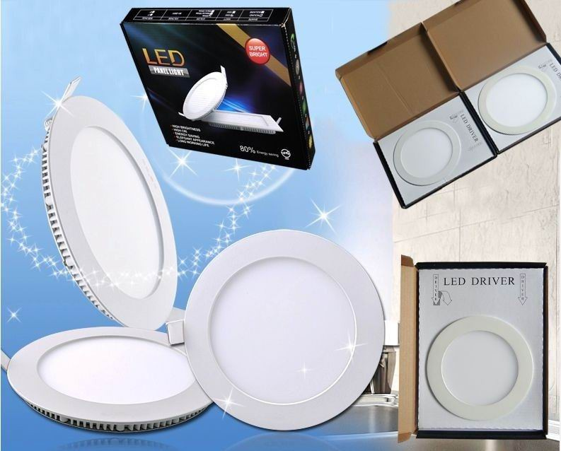 $2.5 3W Flat/Round LED Panel Ceiling Light (SU-PNL100-3W)