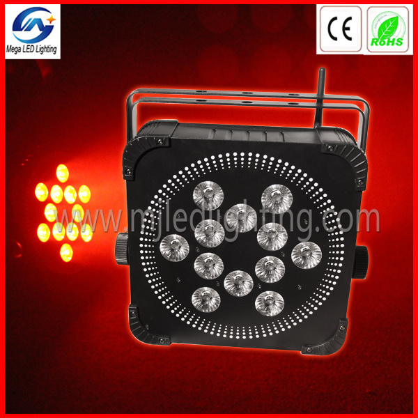 12*10W 4in1 Wireless Battery Powered LED Flat PAR