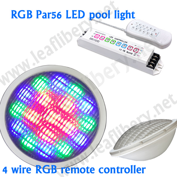 Low Voltage 4 Wire Remote Control DC12V LED PAR56 Pool Light, LED Light Bulb