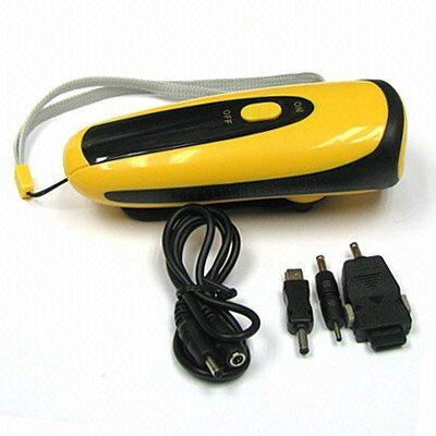 Crank Dynamo LED Rechargeable Flashlight (LVC-281B)