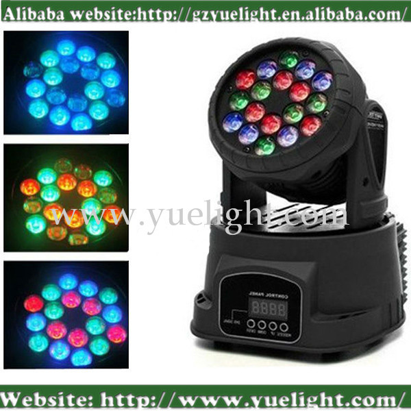 PRO Manufacture 18 3W Mini LED Wash Moving Head Light