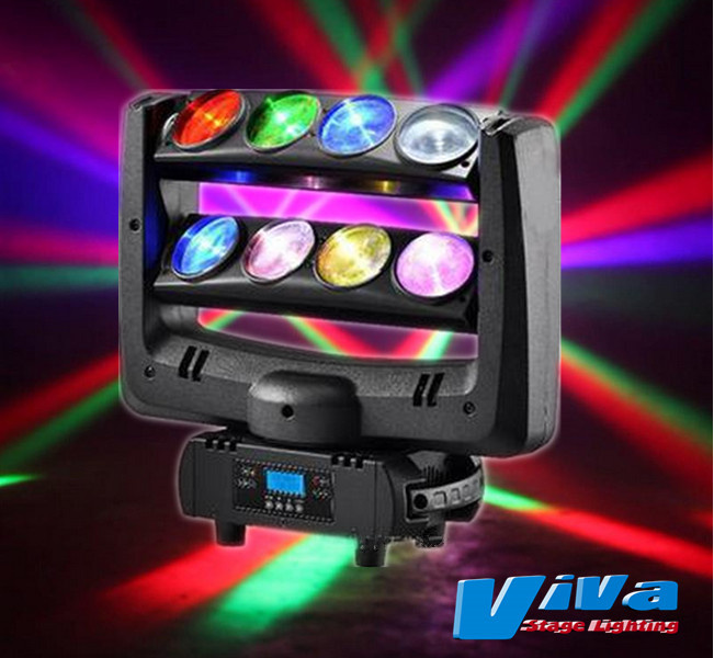 8X10W Spider LED Beam Head Moving Light Disco Light