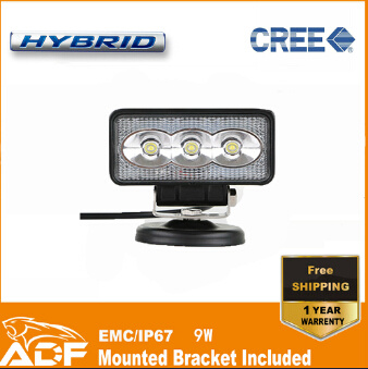 9W IP67 LED Work Light for Offroad SUV Vehicle Forklift