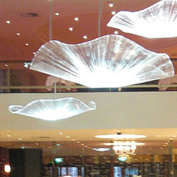 Fiber Optic Lotus Leaf Chandelier (HY-101)