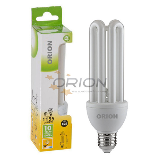 High Brightness T3, T4, T6 15W, 20W, 25W, 30W, 45W, 65W 4u Energy Saving Light Bulb