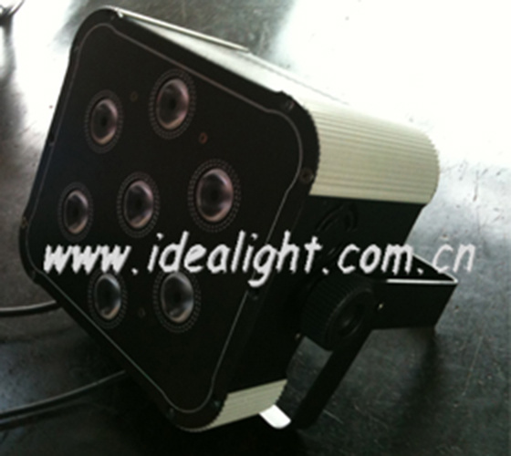 Stage Lighting Flat PAR 7PCS Tri-RGB 3W LED PAR Light