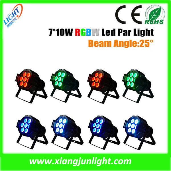 7 X 10W Mini LED PAR for Disco and DJ Lighting