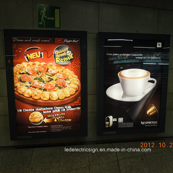 Outdoor Ultra-Thin LED Light Box with a Lock