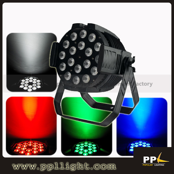 RGBWA+UV 6in1 18PCS*18W LED PAR Can