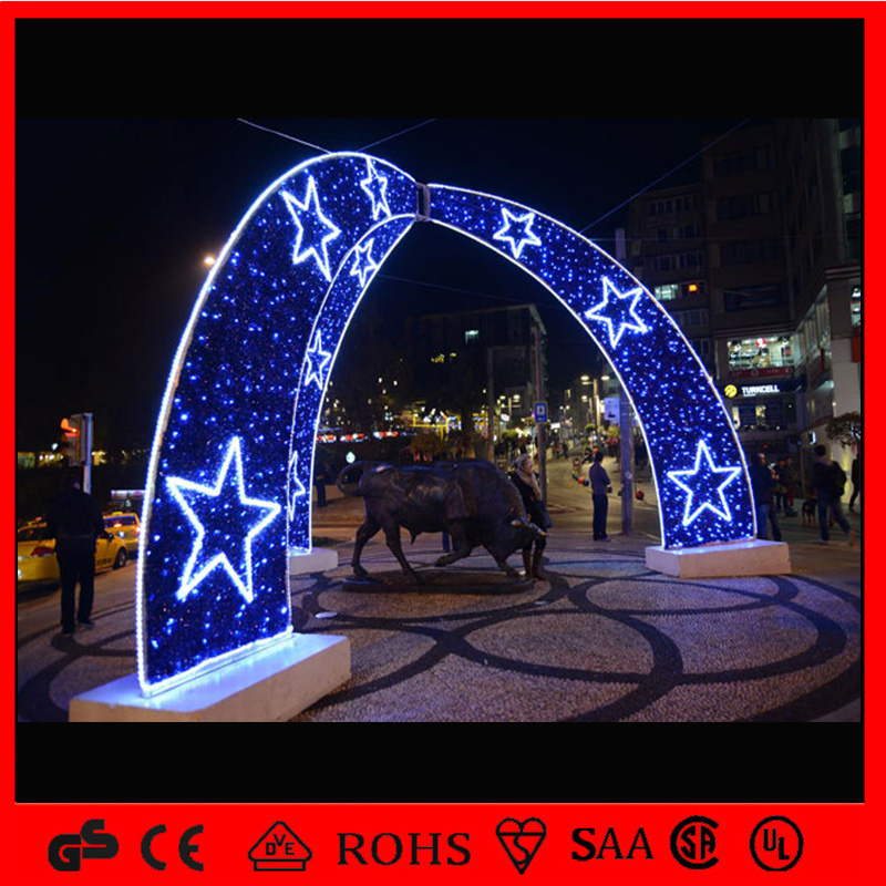 Festival LED Arch Motif Outdoor Street Light up Decoration Lights