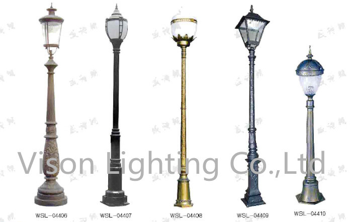 Garden Lighting Pole Street Lighting with LED Lamp