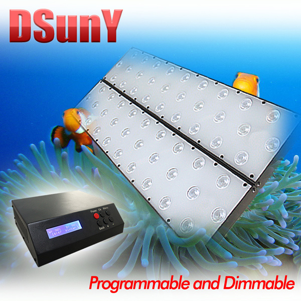 Programmable LED Aquarium Light for Reef Coral, No Fan Noise, Sunrise/Sunset/Lunar, 28/56/112*3W (UT1/2/4-RC-P)