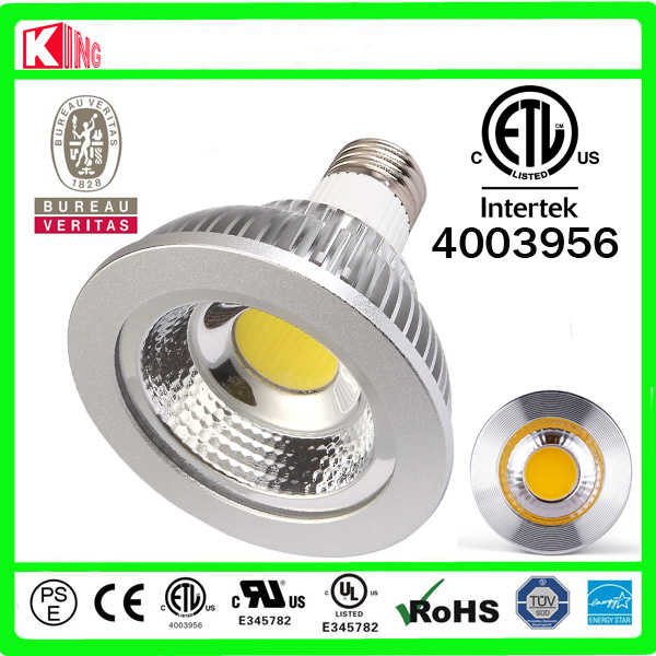 50000 Hours Long Life 90 Degree Beam Angle 100-240V LED PAR30