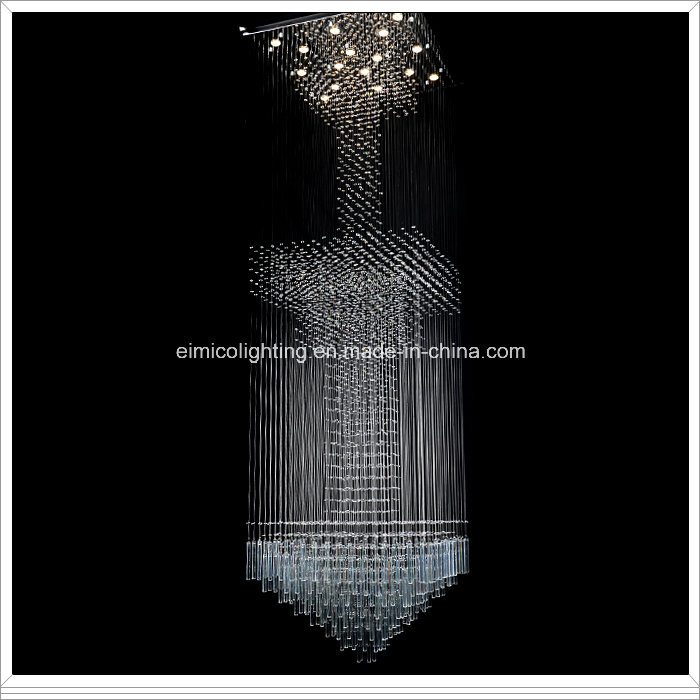 Modern Big Crystal Chandelier for Hotel Lobby Decoration (EM9261-16L)