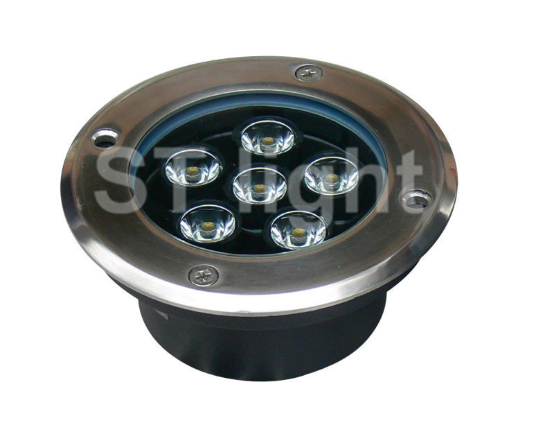 6W High Power Outdoor Waterproof Yellow LED Inground Light