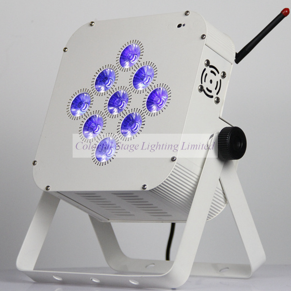 9X15W 5in1 Wireless Slim Stage Light Rgbaw PAR LED