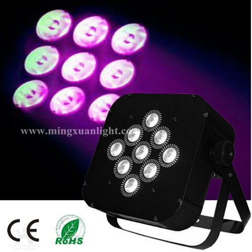 9*12W 5in1 RGBWA Battery Wireless LED Flat PAR (YS-124)