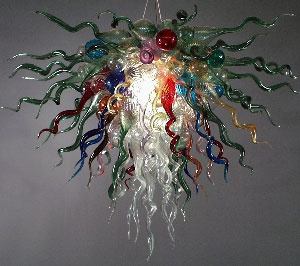 Fancy Flower Style LED Crystal Light Tiffany Chandelier Lamp Decoration