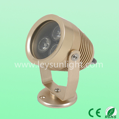 Outdoor Waterproof IP65 3W Golden LED Flood Garden Light