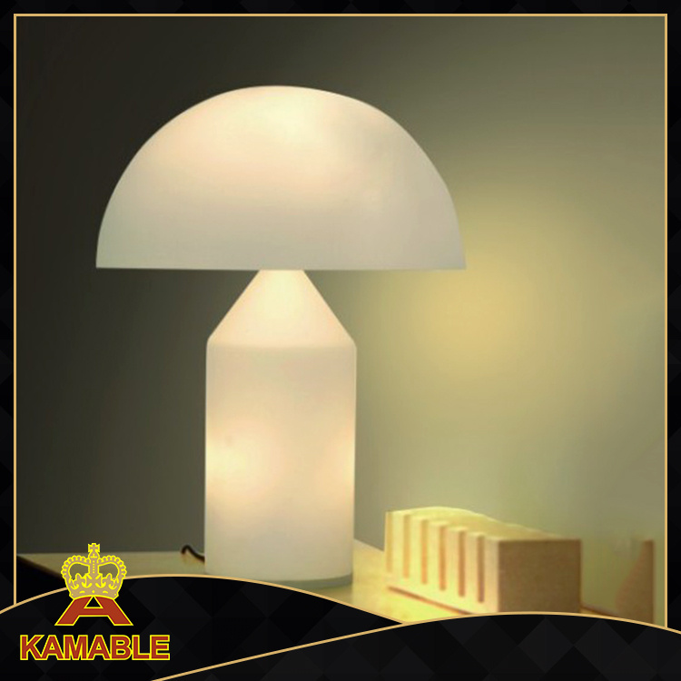 Modern Hotel Room White Glass Table Lamps (621T2)