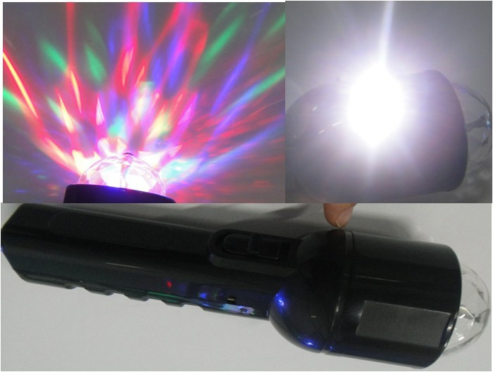 Rechargeable LED Flashlight with Dazzle Flower