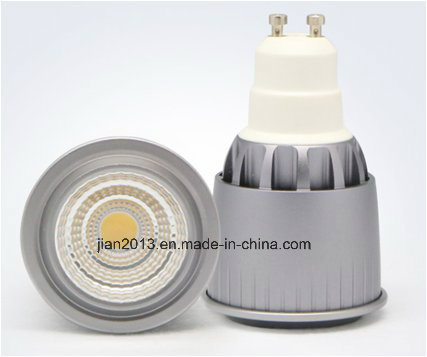 GU10 7W 85-265V White COB LED Spotlight