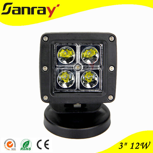 3inch 12W Super Bright LED Work Light with CREE