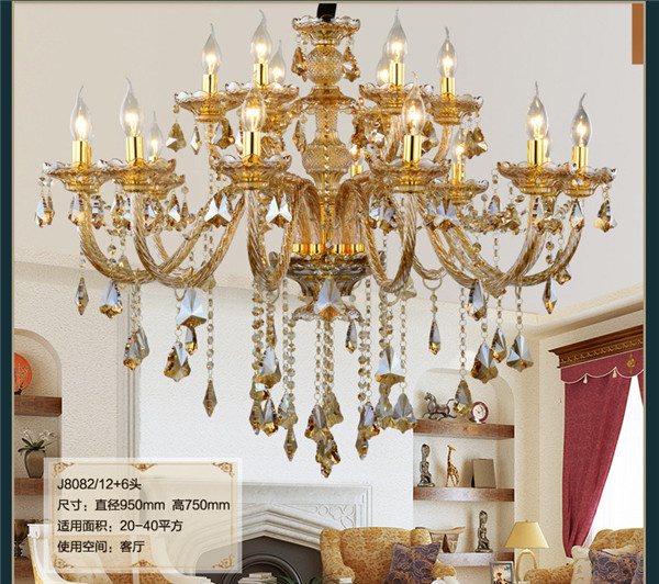 Top Quality Fancy Hotel and Home Decor Candle Crystal Chandelier