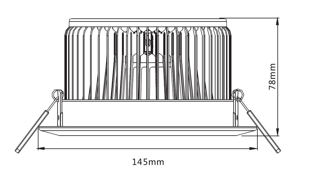 4 Inch 12W Plastic Ring LED Down Light (LFL-D9600L-A7)