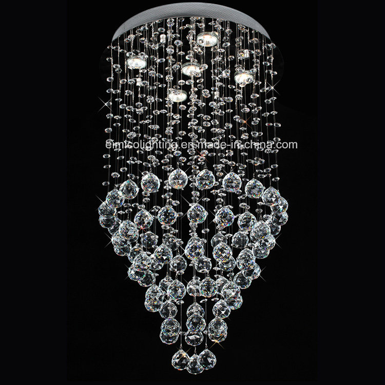 Wholesale Round Chromed LED Crystal Chandelier for Home Decor