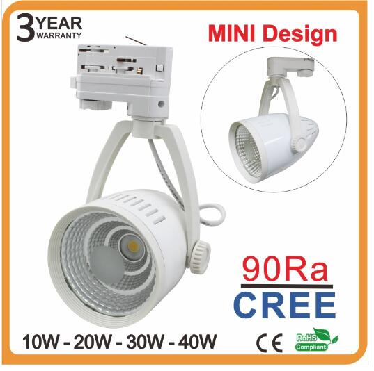 4 Wire 3 Phase 3 Circuit Sharp COB 30W LED Track Light