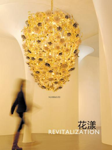 Luxury Golden Rose Chandelier for Hotel