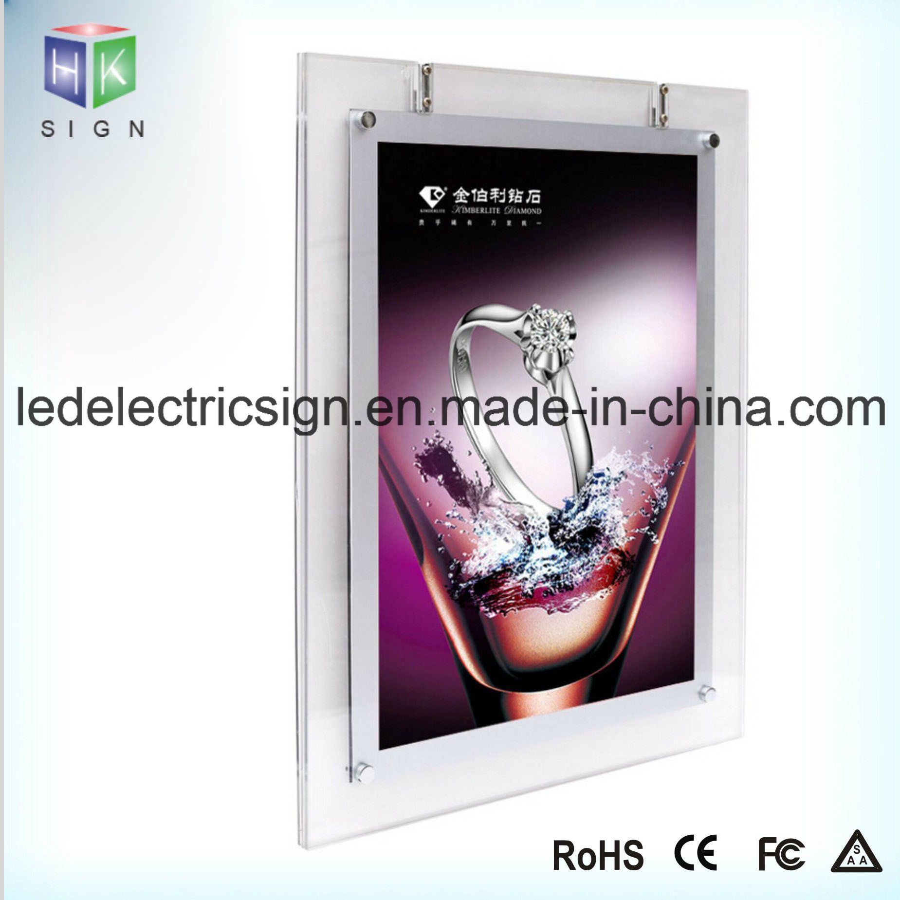 Advertising Display LED Crystal Light Box