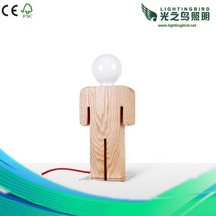 Lightingbird Creative Unique Design Room Wood Table Lamp for Reading (LBMT-XNH)