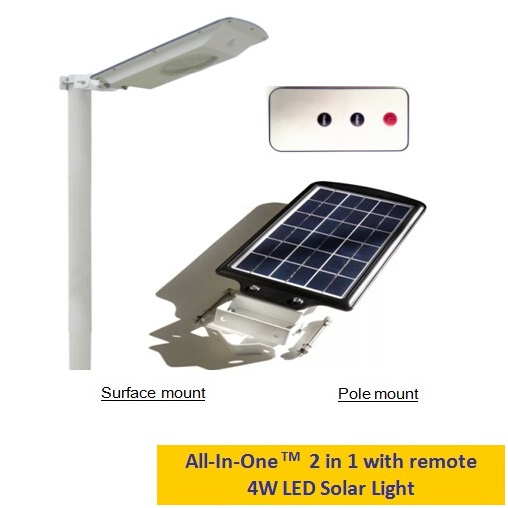 4-8W LED Outdoor Solar Yard & Garden Light