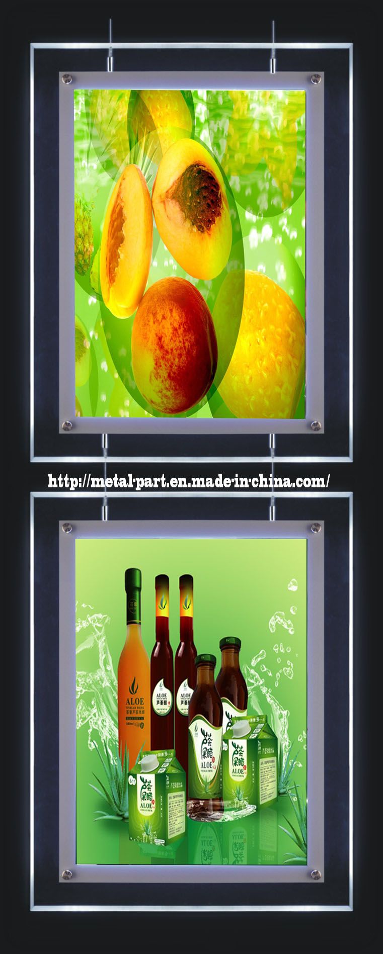 Crystal Double Sided LED Light Box (LB-A-0016)