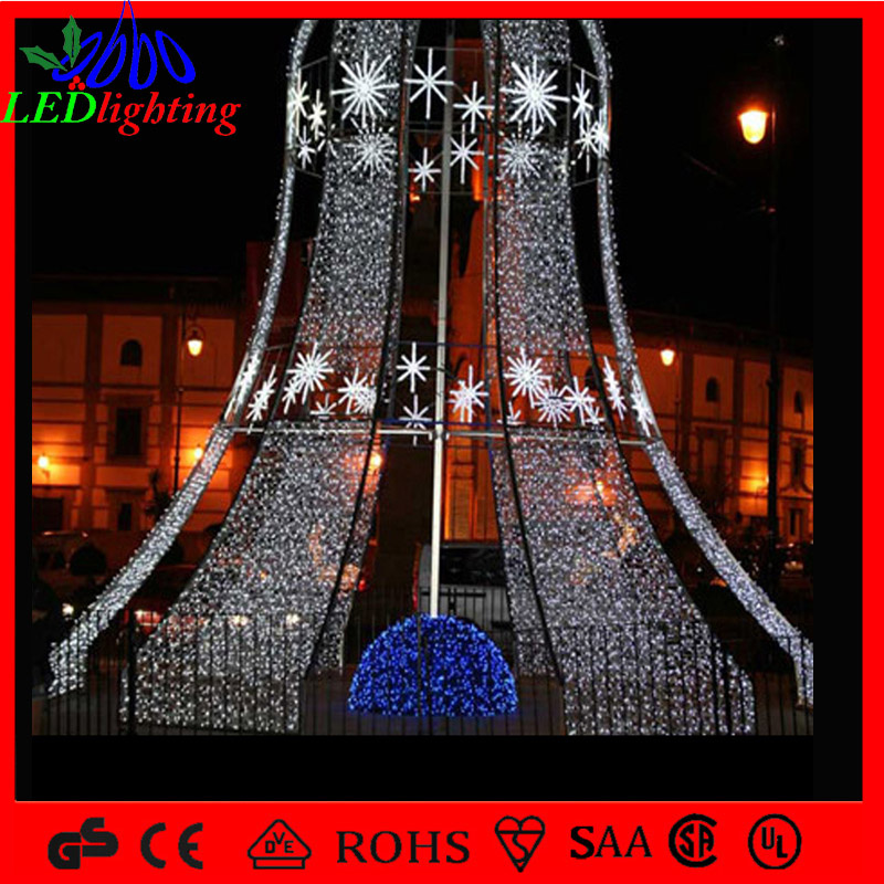 Outdoor LED Huge Landscape 3D Motif Bell Light