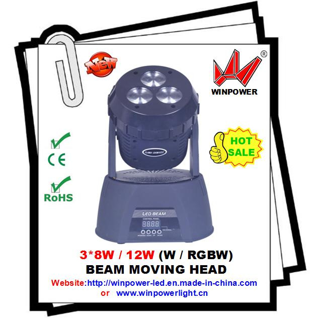 LED 3*8W Beam Moving Head Light