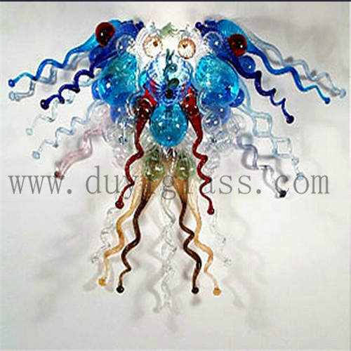 Muticlolour Blown Glass Craft Chandelier for Wall Decoration