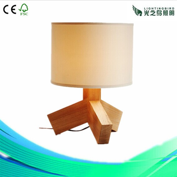 Ashwood Handmade Wooden Table Lamp with Elegant Texture (LBMT-JK)