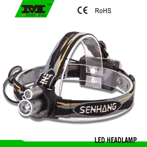 Aluminum+Plastic 1 Watt LED+1LED Headlamp (8725)