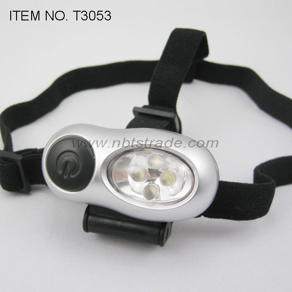 Micro 4 LED Headlamp with Elastic Nylon Band (T3053)