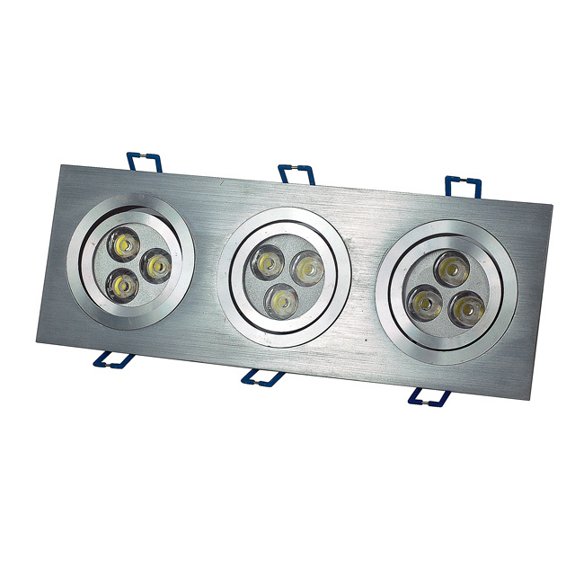 9PCS 1W High Power LED Square Ceiling/ Down Light