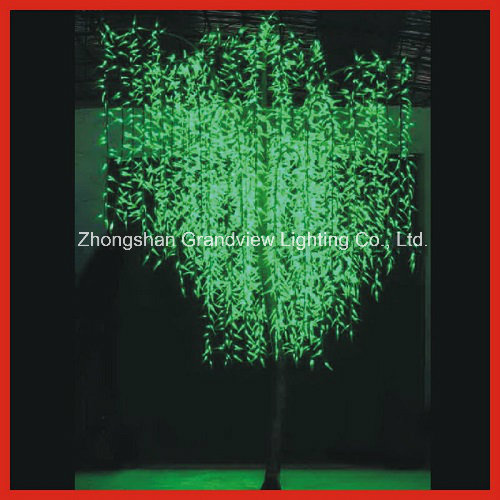 Bright Green LED Willow Tree Light for Street Garden Park Decoration