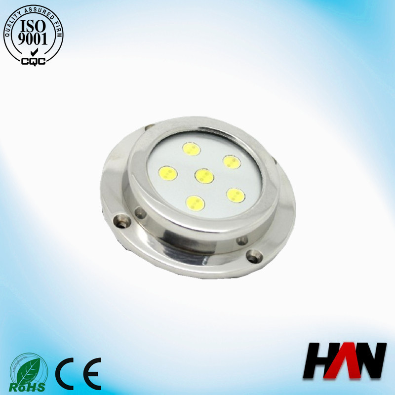 IP68 12V 6W LED Underwater Light for Boat Ss316 Housing